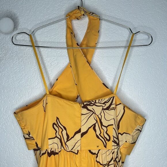 NWT HUTCH Anthropologie Floral Halter Maxi Dress Size 6 - Picture 9 of 15